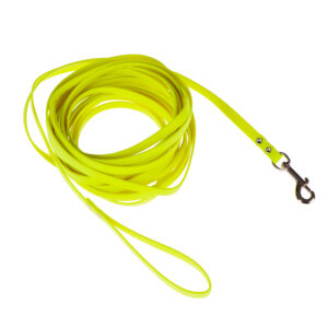 10 m lang, 1,3 cm breed - Heim BioThane® Hondenriem Neon-Geel