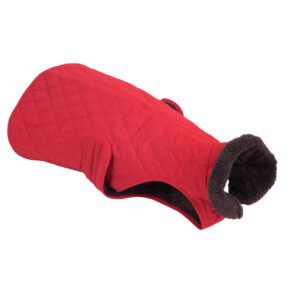 40 cm Ruglengte Hondenjas Gewatteerd Rood
