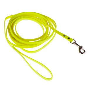 5 m lang, 1,3 cm breed - Heim BioThane® Hondenriem Neon-Geel
