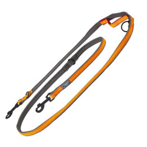 ArmoredTech Dog Control Leash oranje 220cm lang, 20mm breed hond
