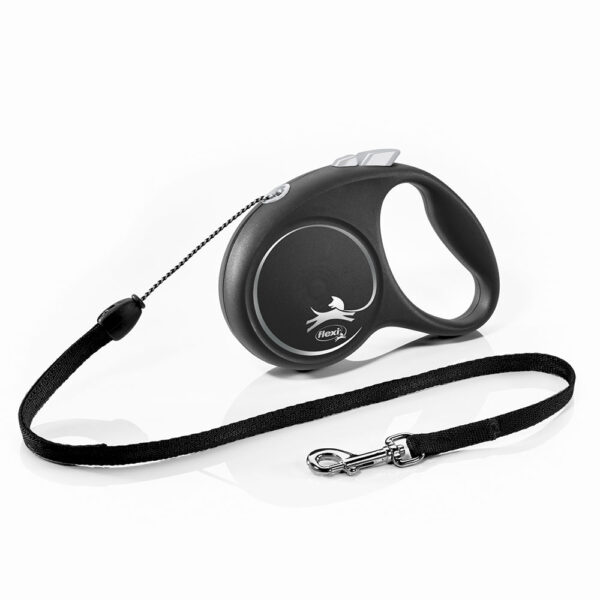Flexi Black Design Rollijn Koord S zwart, 5m Hond