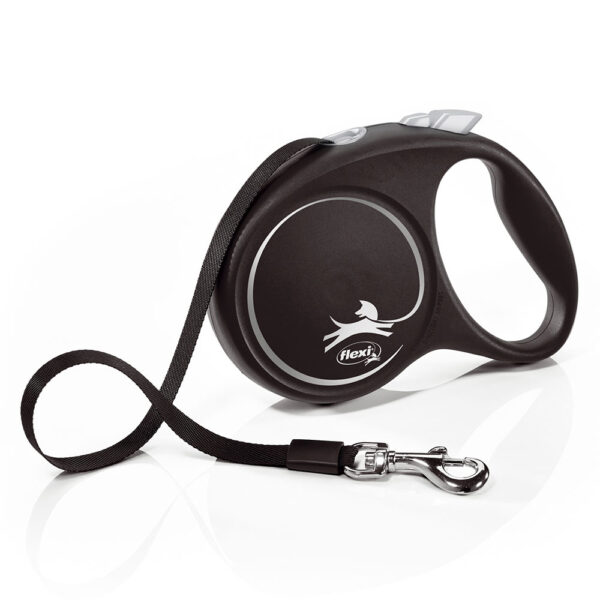 Flexi Black Design Rollijn Tape Zwart M, 5m Hond