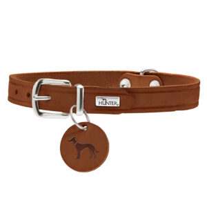 HUNTER Halsband Aalborg Cognac Maat L 45-55cm Halsomvang Hond