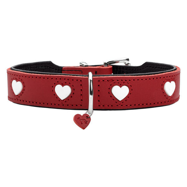 HUNTER Halsband Love, rood 47: 38-44cm Hond