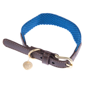 Halsband Nomad Tales Bloom, sapphire - Maat S: 36 - 40 cm Halsomvang, B 25 mm