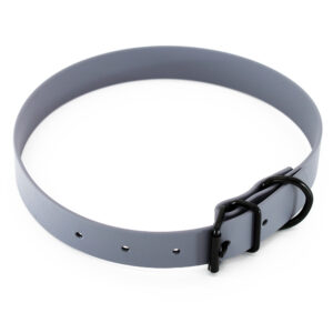 Heim Halsband BioThane, grijs - 44 - 54 cm Halsomvang, B 25 mm