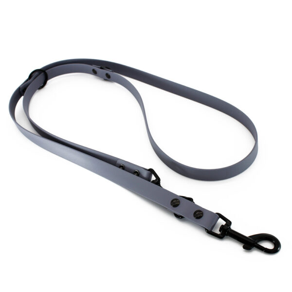 Heim Verstelbaar BioThane Lood, grijs - 200 cm lang, 19 mm breed