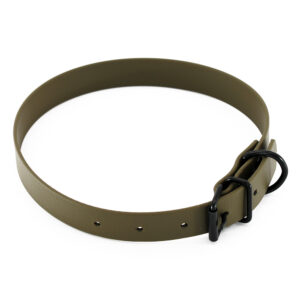 Heim halsband BioThane, olijf - 44 - 54 cm Halsomvang, B 25 mm