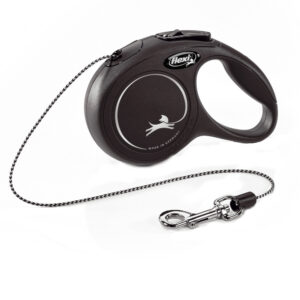 Kattenlijn flexi Cat New Classic Rollijn Koord, zwart