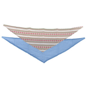 Set 2 Bandana's M: L78xB24cm, Halsomvang 43-56cm Hond Kat
