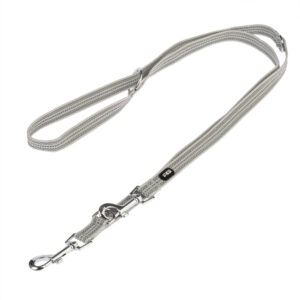 TIAKI Hondenriem 200 cm lang, 20 mm breed Grijs