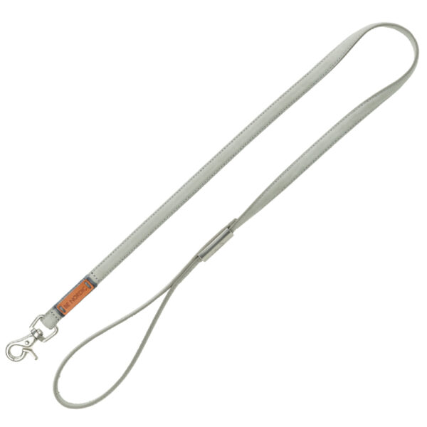 Trixie BE NORDIC Leren Hondenlijn, Lichtgrijs M-L 100cm lang 20mm breed
