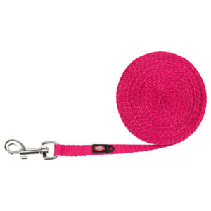 Trixie Sleeplijn extra licht - Fuchsia 5m lang/10mm breed