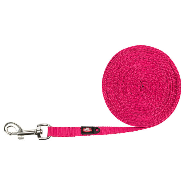 Trixie Sleeplijn extra licht - Fuchsia 5m lang/10mm breed
