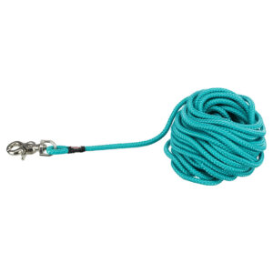 Trixie Sleeplijn rond met Trigger Snap-haak oceaan S-L15m Ø6mm Hond