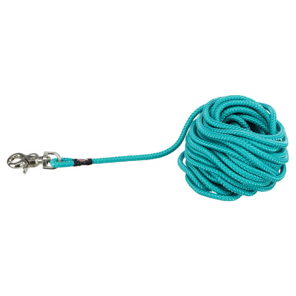 Trixie Sleeplijn rond met Trigger Snap-haak oceaan S-L15m Ø6mm Hond
