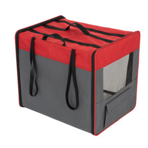XL: L 96,5 x B 66 x H 73,5 cm - grijs-rood - Transportbox First Class Basic