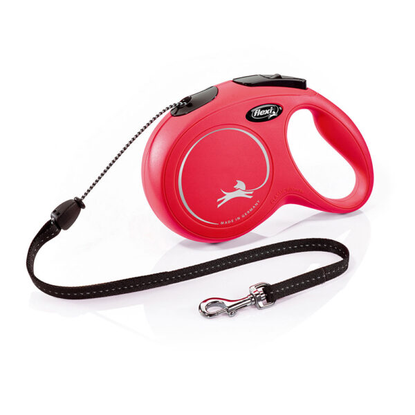 flexi New Classic Rollijn Koord M rood, 8m Hond