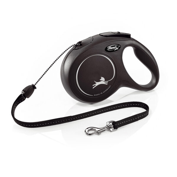 flexi New Classic Rollijn Koord M zwart 8m Hond