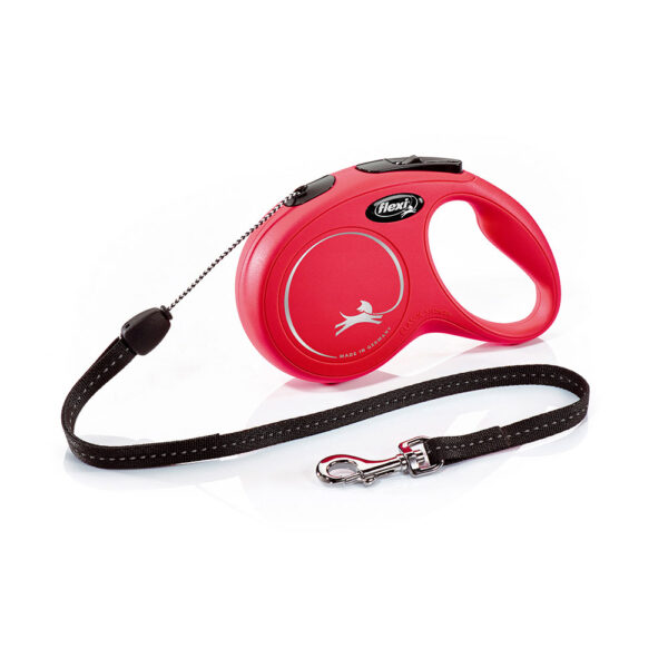 flexi New Classic Rollijn Koord S rood, 8m Hond