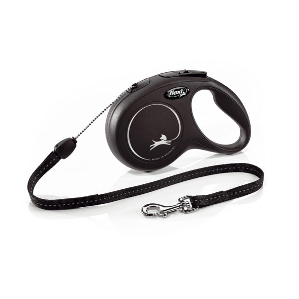 flexi New Classic Rollijn Koord S zwart, 8m Hond