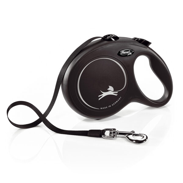 flexi New Classic Rollijn L zwart, 8 m Hond
