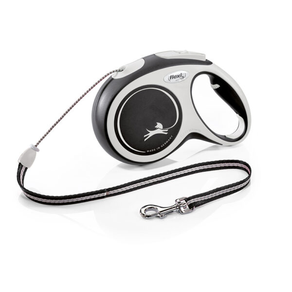 flexi New Comfort Rollijn M zwart, 8m Hond